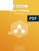 Syllabus of Data Structures and Algorithms (DSA) in Python - Self Paced