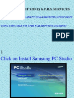 To B.S.N.L. (West Zone) G.P.R.S. Services: Connectivity of Samsung Sgh-U600 With Laptop or PC