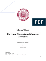 Electronic Contracts and Consumer Protec