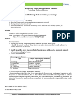 Module 3 Lesson 1-Non-Digital or Conventional Technology Tools For Teaching and Learning