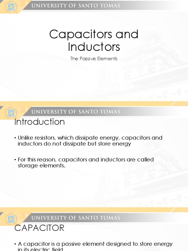 11 Capacitors and Inductors PDF Capacitor Inductor