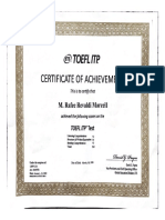 Sertifikat TOEFL - M. Rafee Revaldi Marcell