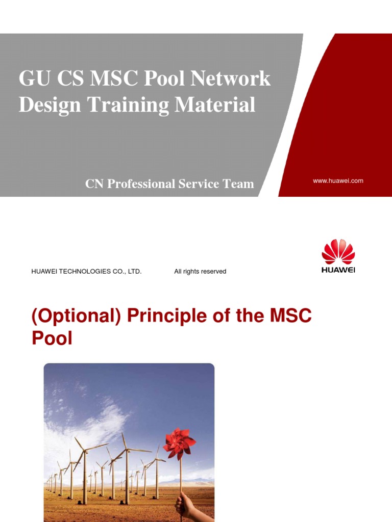 Huawei MSC Pool Design Overview | PDF | Load Balancing (Computing ...