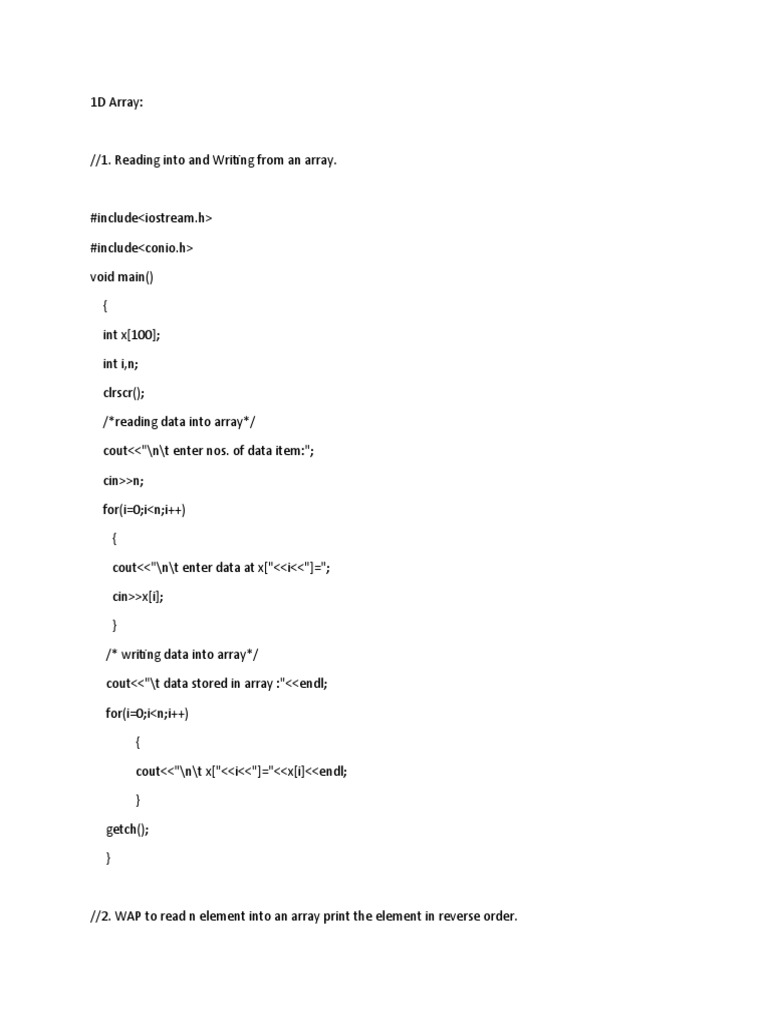1d arrays in cpp pdf computer data programming paradigms