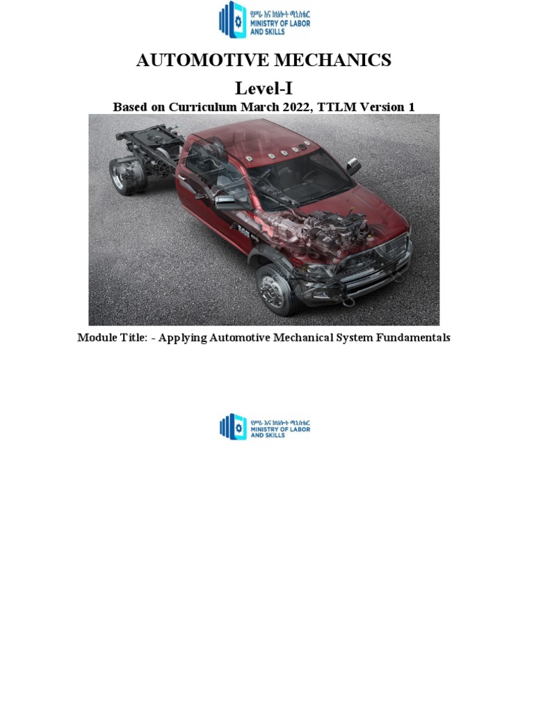 M05-Automotive Mechanical System Fundamental | PDF | Internal ...