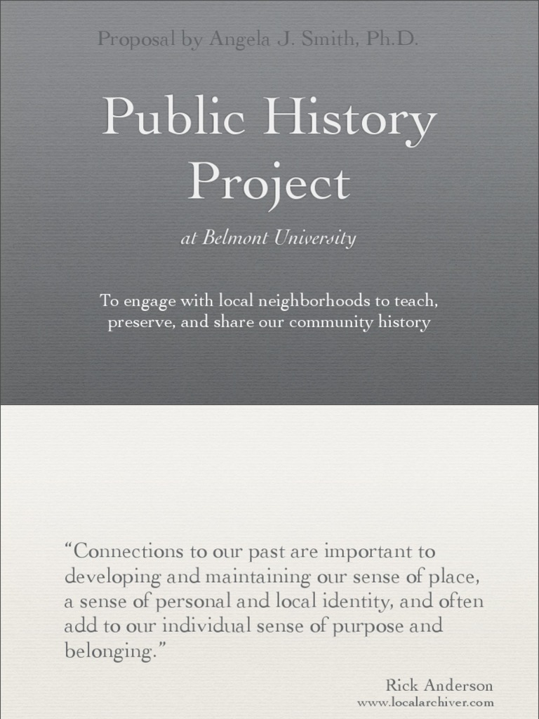Belmont Community History Project | PDF | Community | Digitizing