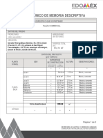 Formato Unico de Memoria Descriptiva Servicio Portomarin