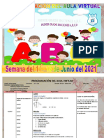 1er Grado PROGRAMACIÓN DEL AULA VIRTUAL