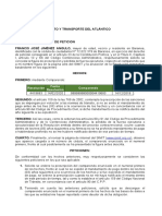 DERECHO DE PETICION CADUCIDAD COMPARENDO TRANSITO DEL ATLÁNTICO