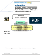 NW Physical Science Grade 12 SEPT 2022 P2 and Memo