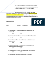 Encuesta para La Elaboracion Del Cuadernillo de Soporte Emocional Psico Future Como Propuesta de Solución para La Prevencion de La Ansiedad en Los Adolescentes