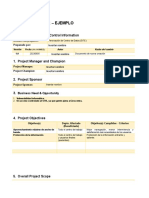 Ejemplo de Project Charter