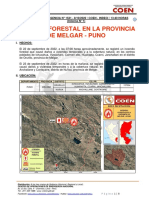 Informe de Emergencia #1531 8oct2022 Incendio Forestal en La Provincia de Melgar Puno 1