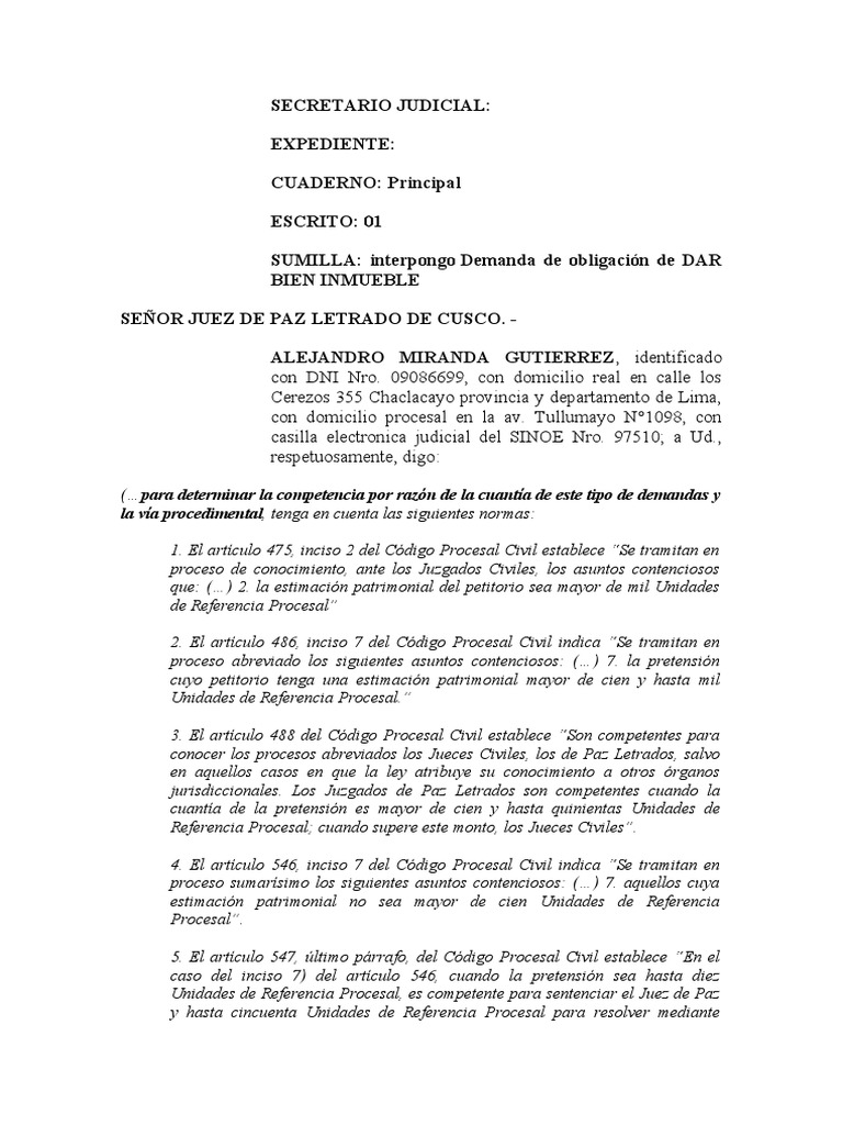 demanda-de-obligacion-de-dar-bien-inmueble-alejandro-miranda