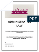 Administrative Law Notes KSLU Grand Final