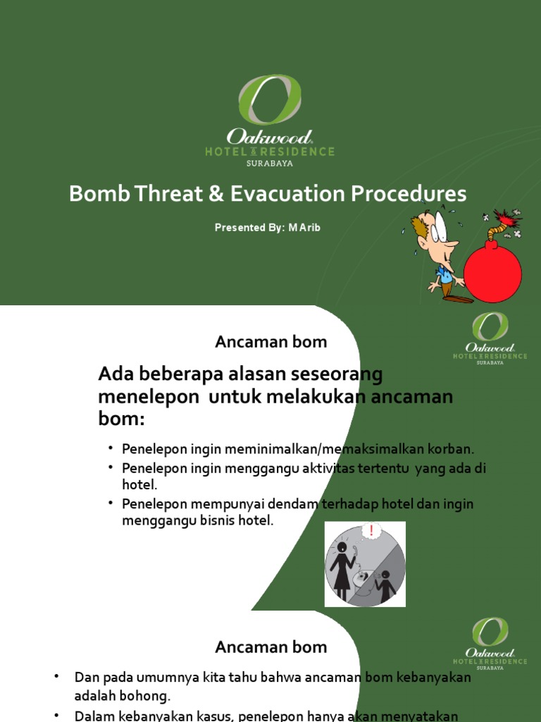 Bomb Threat & Evacuation Procedures | PDF