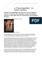 Le Assonanze Tra Sudeti e Donbass