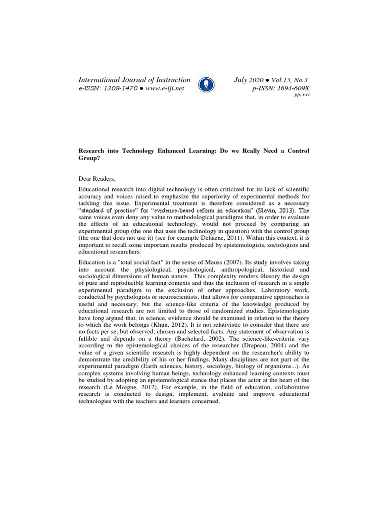 Iji 2020 3 0 PDF Educational Technology Science