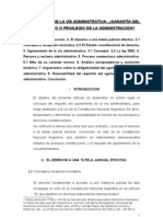 AGOTAMIENTO DE LA VÍA ADMINISTRATIVA GARANTÍA DEL ADMINISTRADO O PRIVILEGIO DE LA ADMINISTRACIÓN - Pedro Rolando