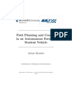 Path Planning and Control in an Autonomous Formula Student Vehicle