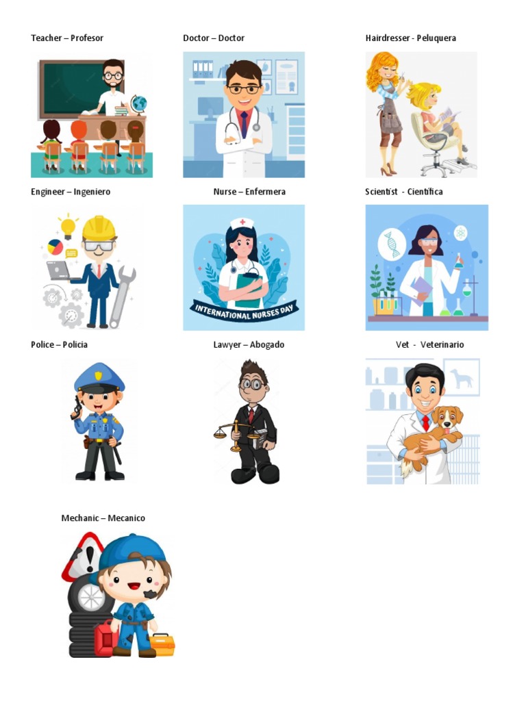 OFICIOS EN INGLES Y ESPAÑOL PDF