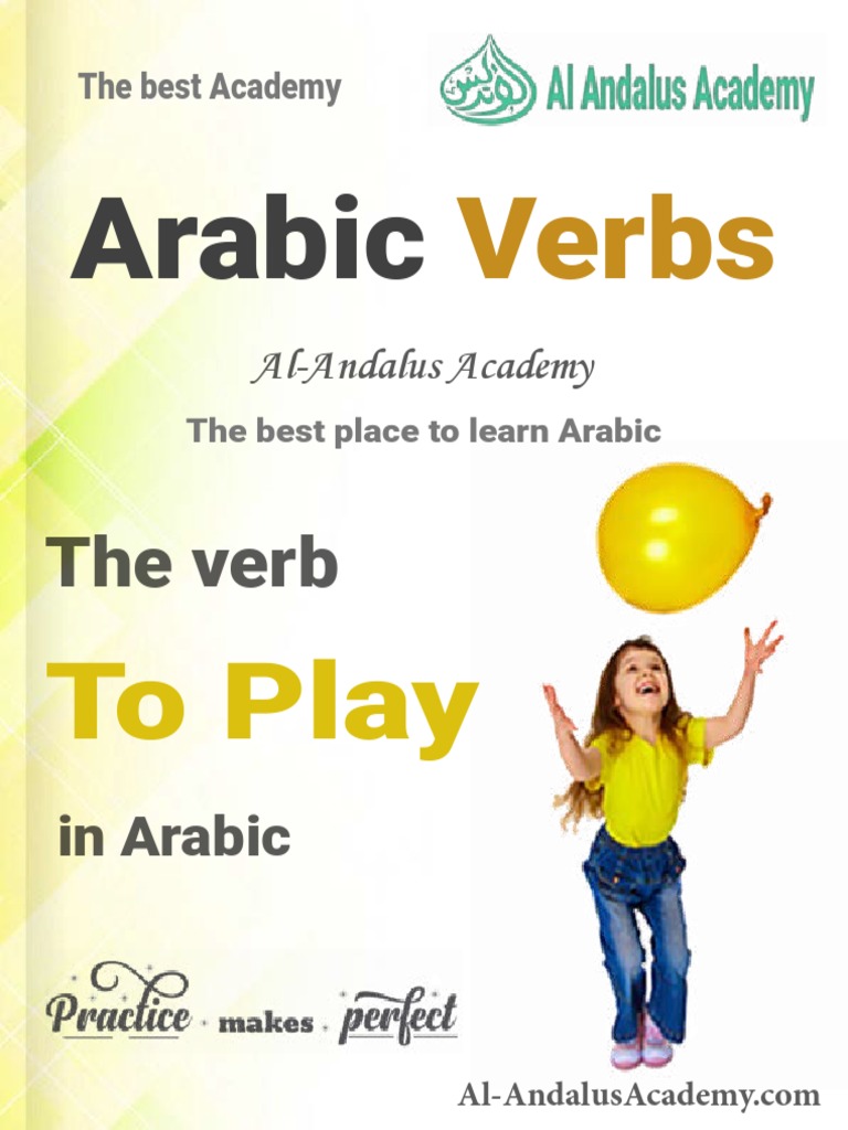 Arabic verbs To Play PDF Grammatical Tense Plural