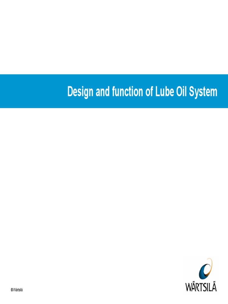 D. Lube Oil System Design PDF