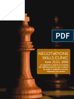 Negotiations Skills Clinic: June 21-23, 2010