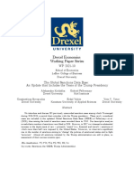 Drexel School of Economics Working Paper 2021-10 Revised