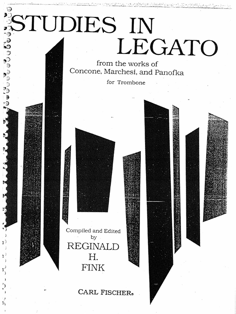 4 Fink Studies in Legato For Trombone PDF