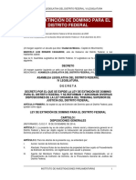 Ley de Extinción de Dominio para El Distrito Federal 18-12-14