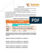 Uso Obligatorio - Estructura Del Informe Legal Oficial