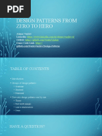 Design Patterns From Zero To Hero