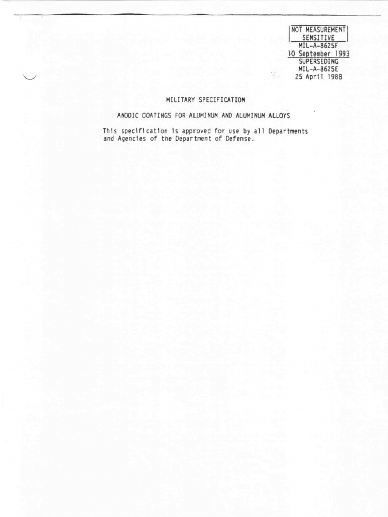 Mil A 8625F | PDF