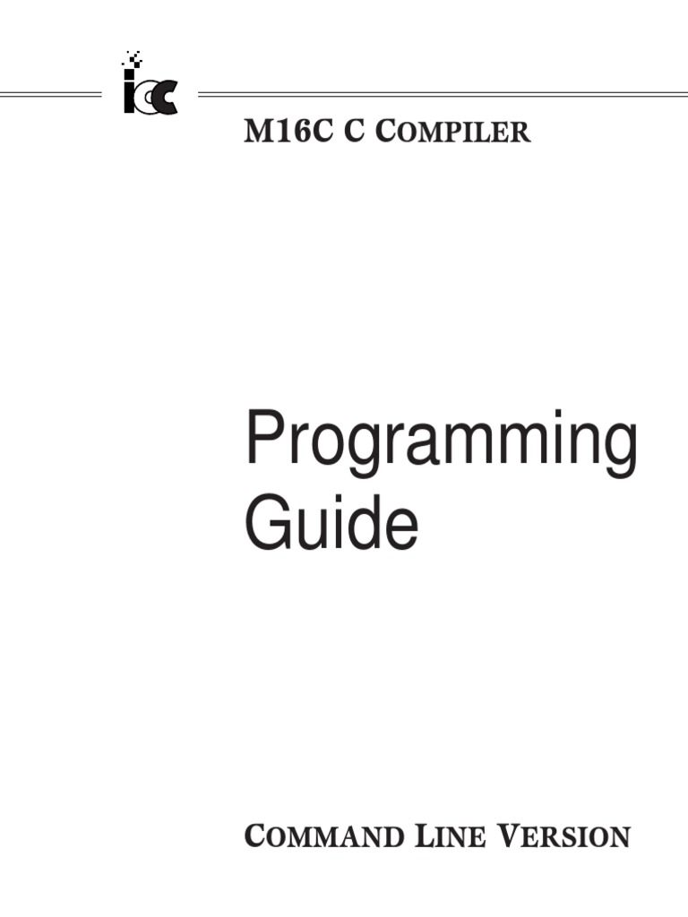 M16C C Compiler Programming Guide | PDF | C (Programming Language ...