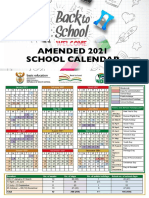 Amended School Calender 2021