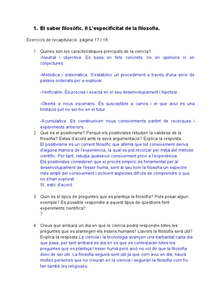 David Riera Hervás - El saber filosòfic. II L’especificitat de la ...