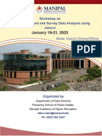 Workshop On Tool Development and Survey Data Analysis Using Jamovi 2023