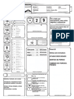 Ficha Oficial D&D 5E Editável em Negrito