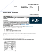 Códigos de Fallo, Visualización