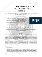 Design and Fabrication of Pneumatic Sheet Metal Cutting Ijariie16648