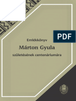 Péntek J. & Czégényi D. (szerk.) - Emlékkönyv Márton Gyula születésének centenáriumára (EME 2016)