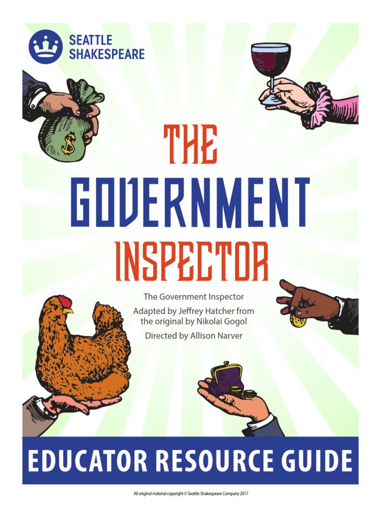 The Government Inspector Study Guide PDF Nikolai Gogol