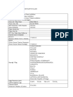 Ship Particulars