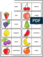 Fruit Domino Game