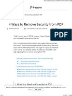 4 Ways To Remove Security From PDF