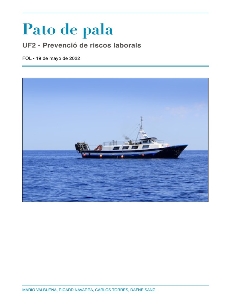 Pato de pala uf2 prevenci de riscos laborals pdf
