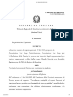 Decreto N°19-2023 - Tribunale Regionale Di Trento