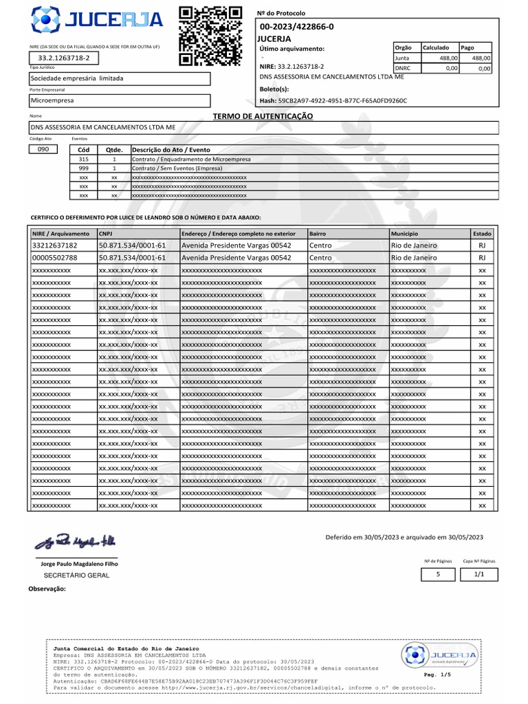 Contrato Deferido | PDF