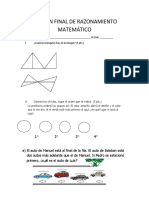 Examen Final de Razonamiento Matemático